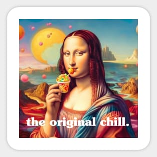 Mona Lisa: The Original Chill - Ice Cream Edition Sticker